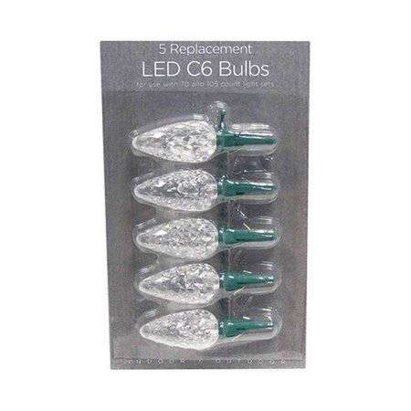 CELEBRATIONS 11205-71 Warm White LED C6 Replacement Bulbs CE11743